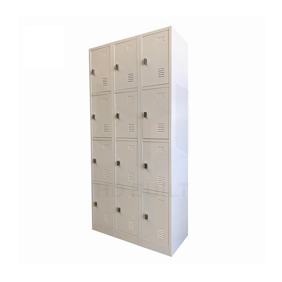 Twelve Door Padlock Locker