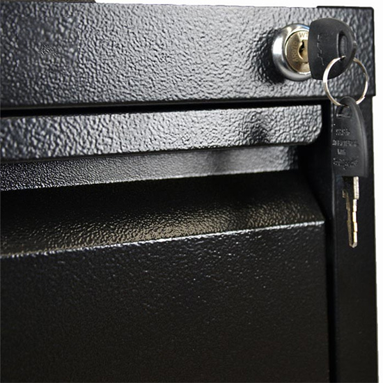 Two Drawer Filing Cabinet Black