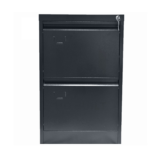 Two Drawer Filing Cabinet Black