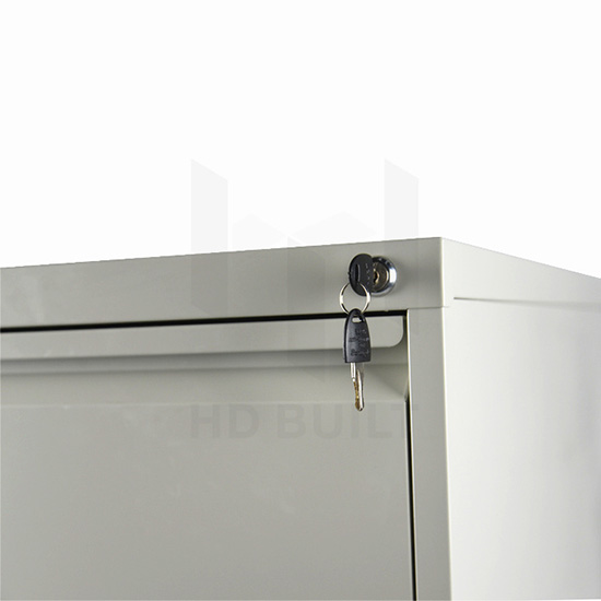 Three Drawer Filing Cabinet Light Grey