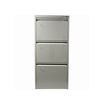 Three Drawer Filing Cabinet Light Grey