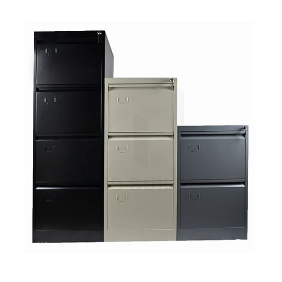 Four Drawer Filing Cabinet Black Handle