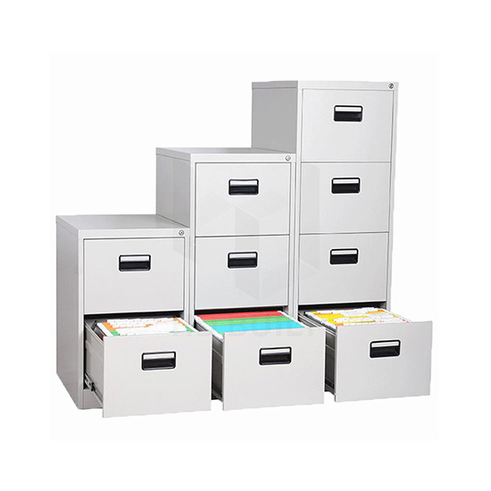 Four Drawer Filing Cabinet Black Handle