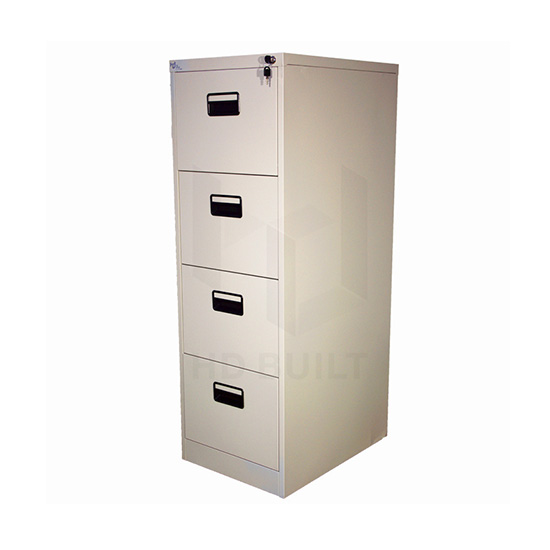 Four Drawer Filing Cabinet Black Handle