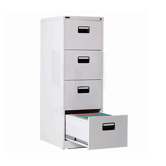 Four Drawer Filing Cabinet Black Handle