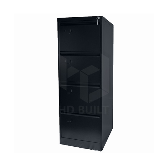 Four Drawer Filing Cabinet Black