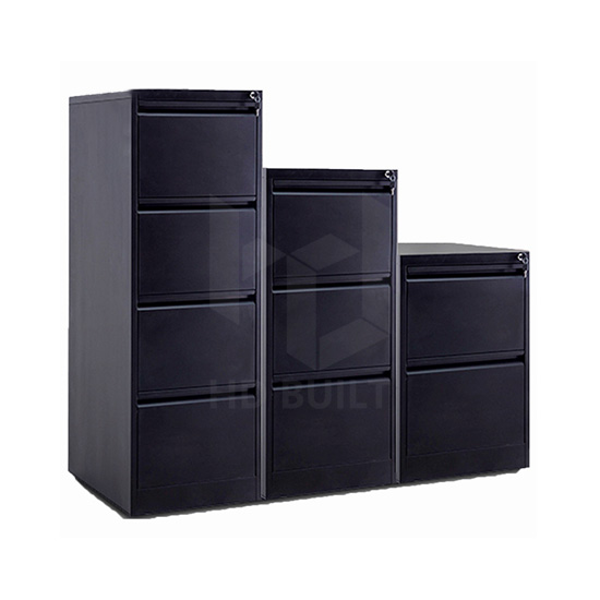 Four Drawer Filing Cabinet Black