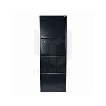 Four Drawer Filing Cabinet Black