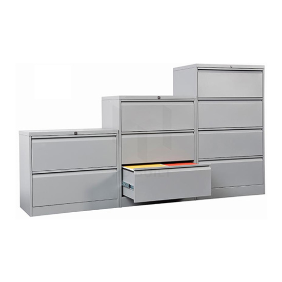 Three Drawer Lateral Filing Cabinet White