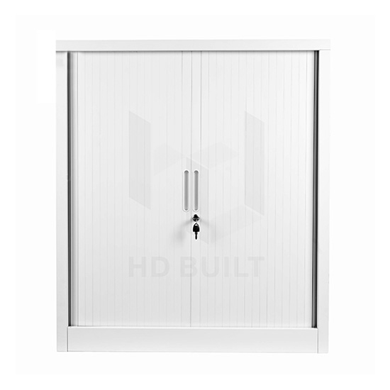 Tambour Door Cupboard Half Size White