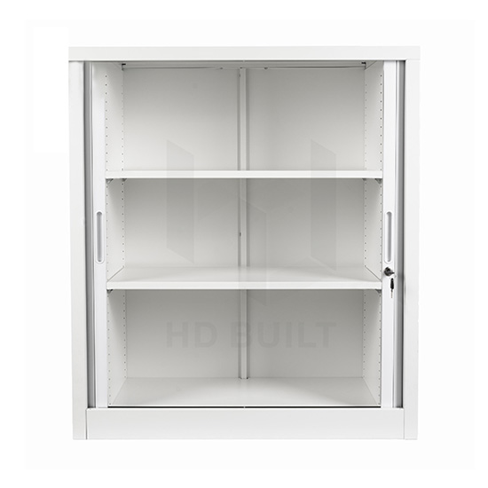 Tambour Door Cupboard Half Size White